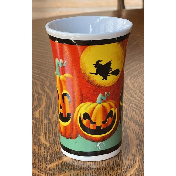 Halloween Mug Tall Coffee Tea Latte Ceramic Cup Pumpkins Witch Spiders - Picture 2 of 9